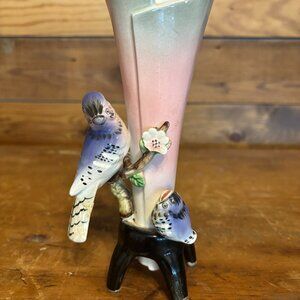 Vintage Blue Jay Vase